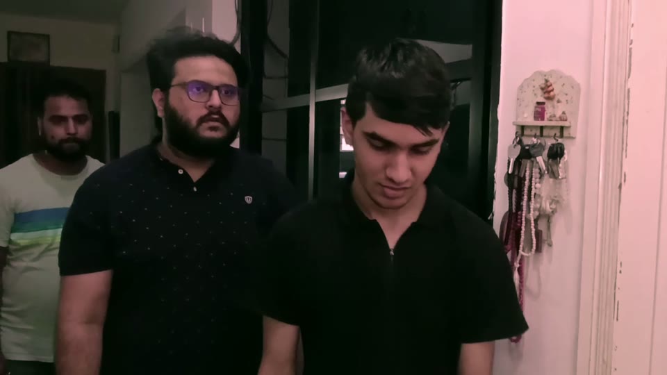 Two family members, worried expressions